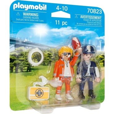 Playmobil Duopack spoedarts en politieagente 70823