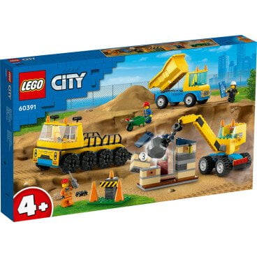 LEGO City Kiepwagen, bouwtruck en sloopkraan 60391 LEGO City Kiepwagen, bouwtruck en sloopkraan 60391