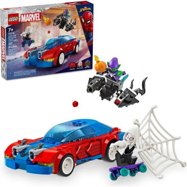 LEGO Marvel Spider-Man racewagen en Venom Green Goblin 76279
