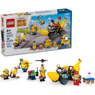 LEGO Despicable Me 4 – Minions en bananenauto 75580