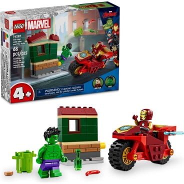 LEGO Marvel Iron Man met motor en de Hulk 76287