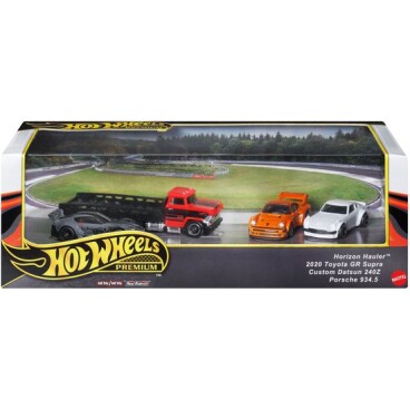 Hot Wheels Premium JBM05 – Track day set 4pcs – Horizon Hauler