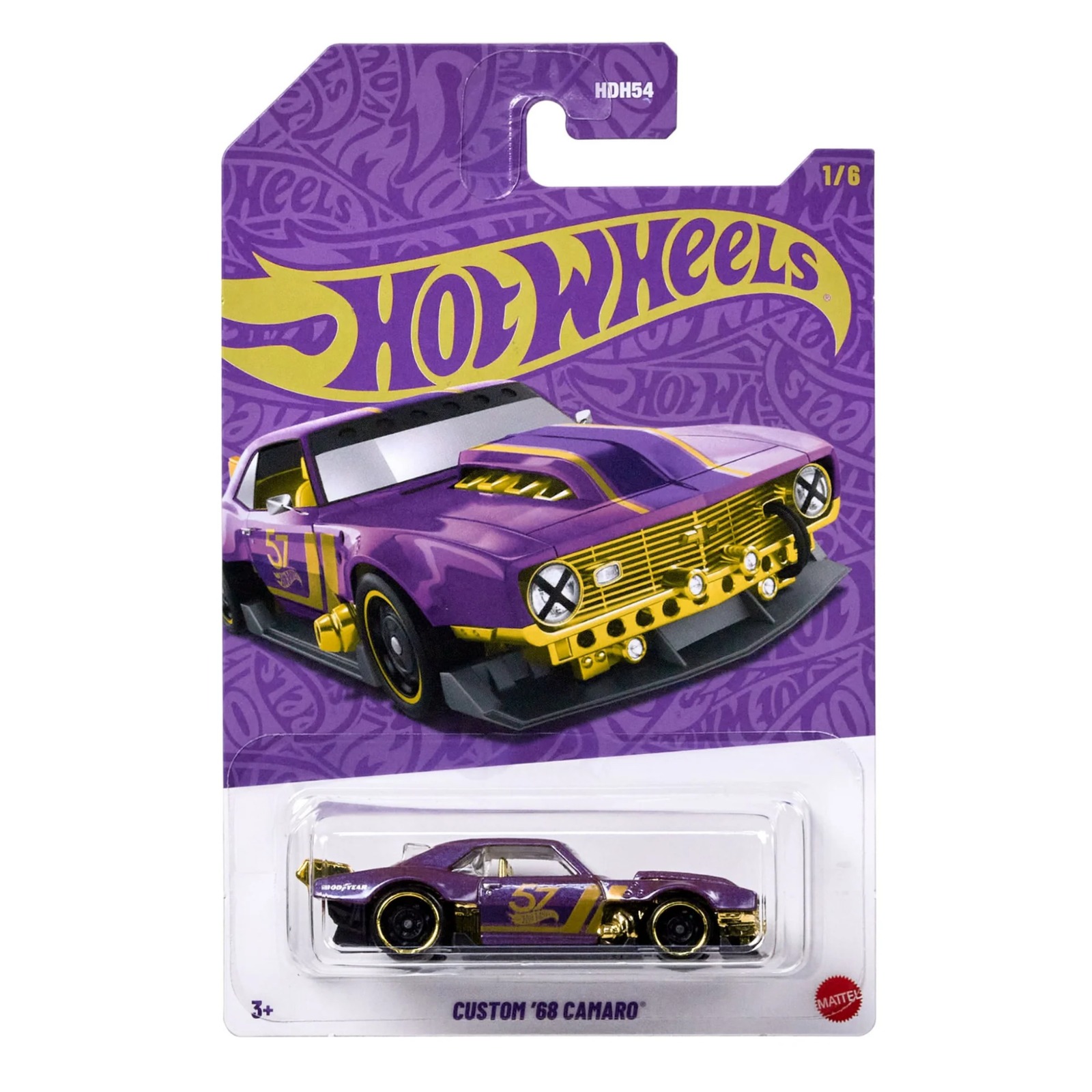Hot Wheels JDM26 - Pearl & Chrome - Custom '68 Camaro