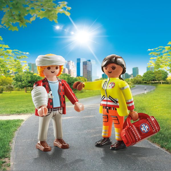 Playmobil duopack Paramedicus met patiënt 71506
