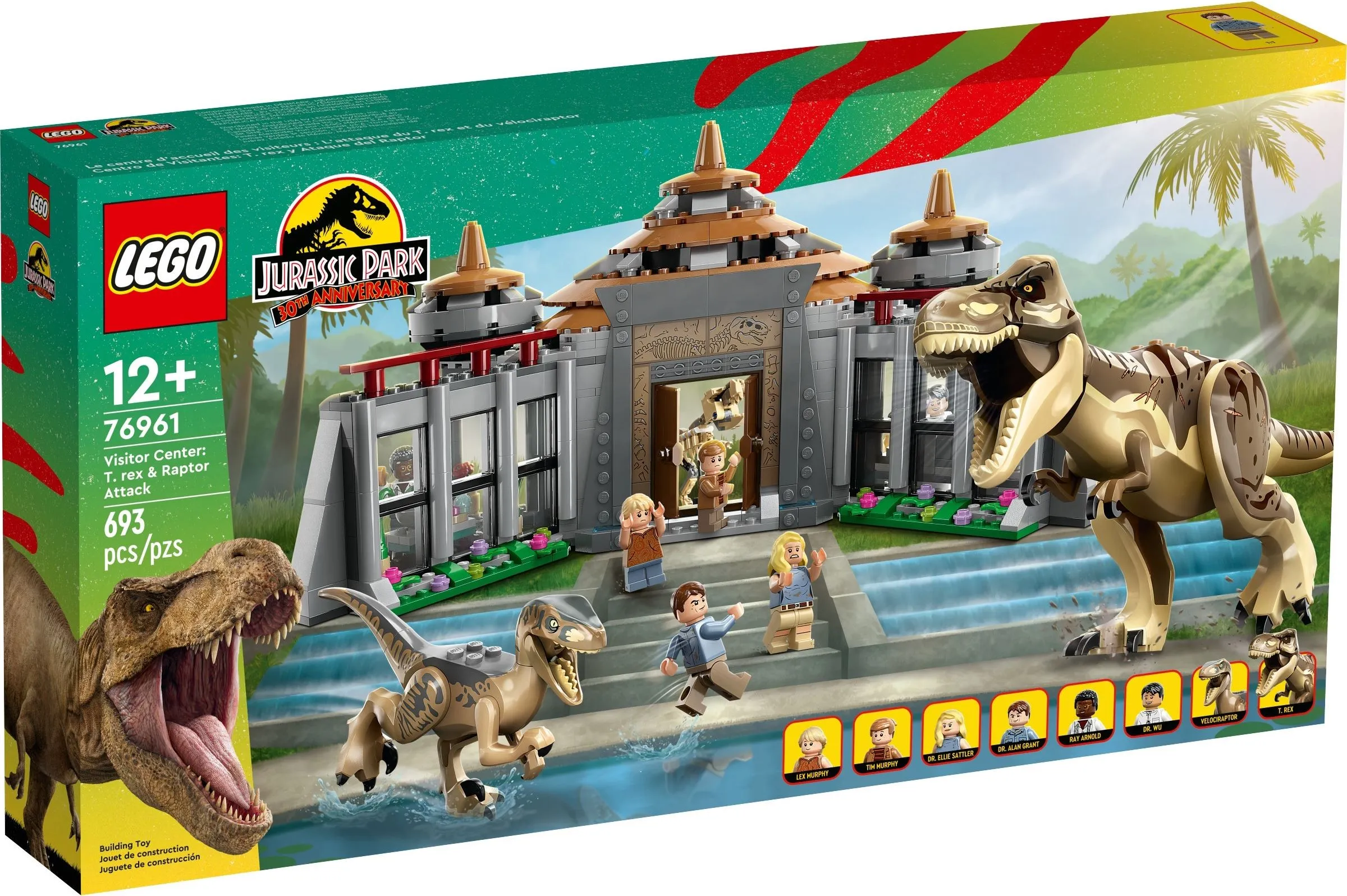LEGO Jurassic World Bezoekerscentrum T-Rex & Raptor aanval 76961