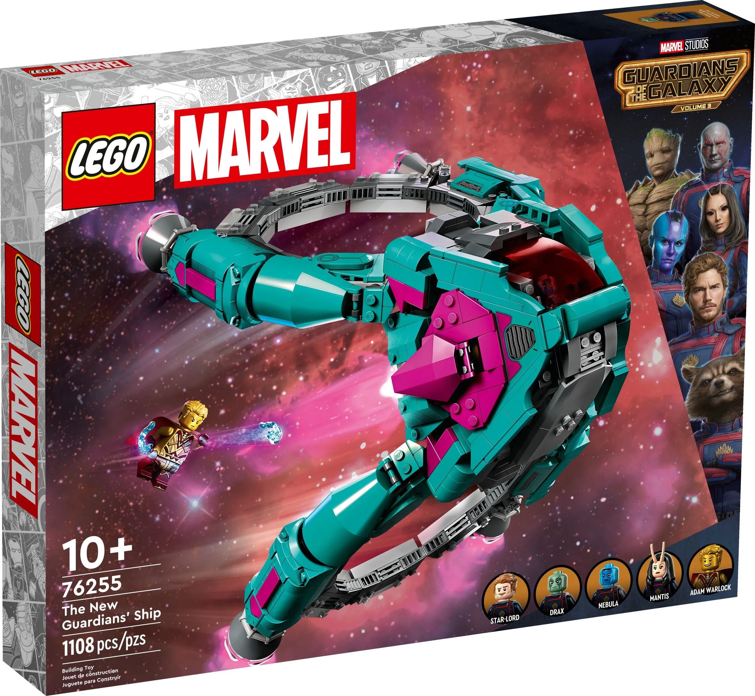 LEGO Marvel Het schip van de nieuwe Guardians 76255 LEGO Marvel Het schip van de nieuwe Guardians 76255