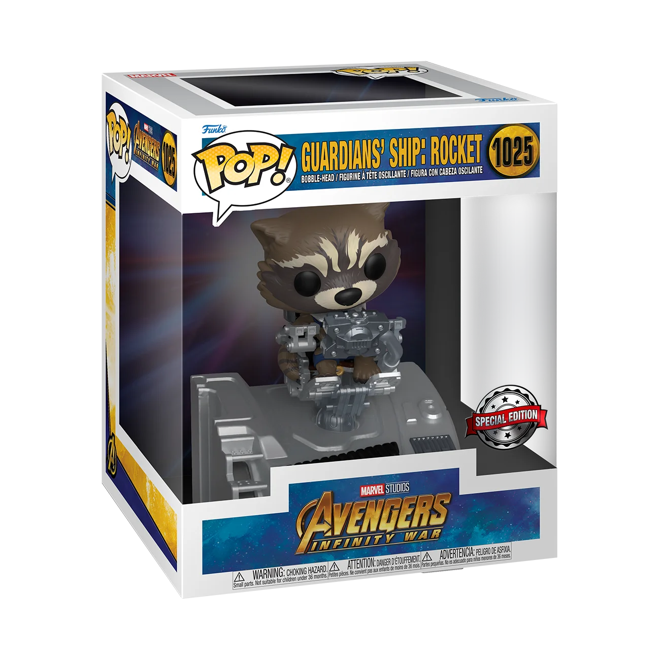 Funko POP 63211 Marvel – Rocket in GotG ship 1025