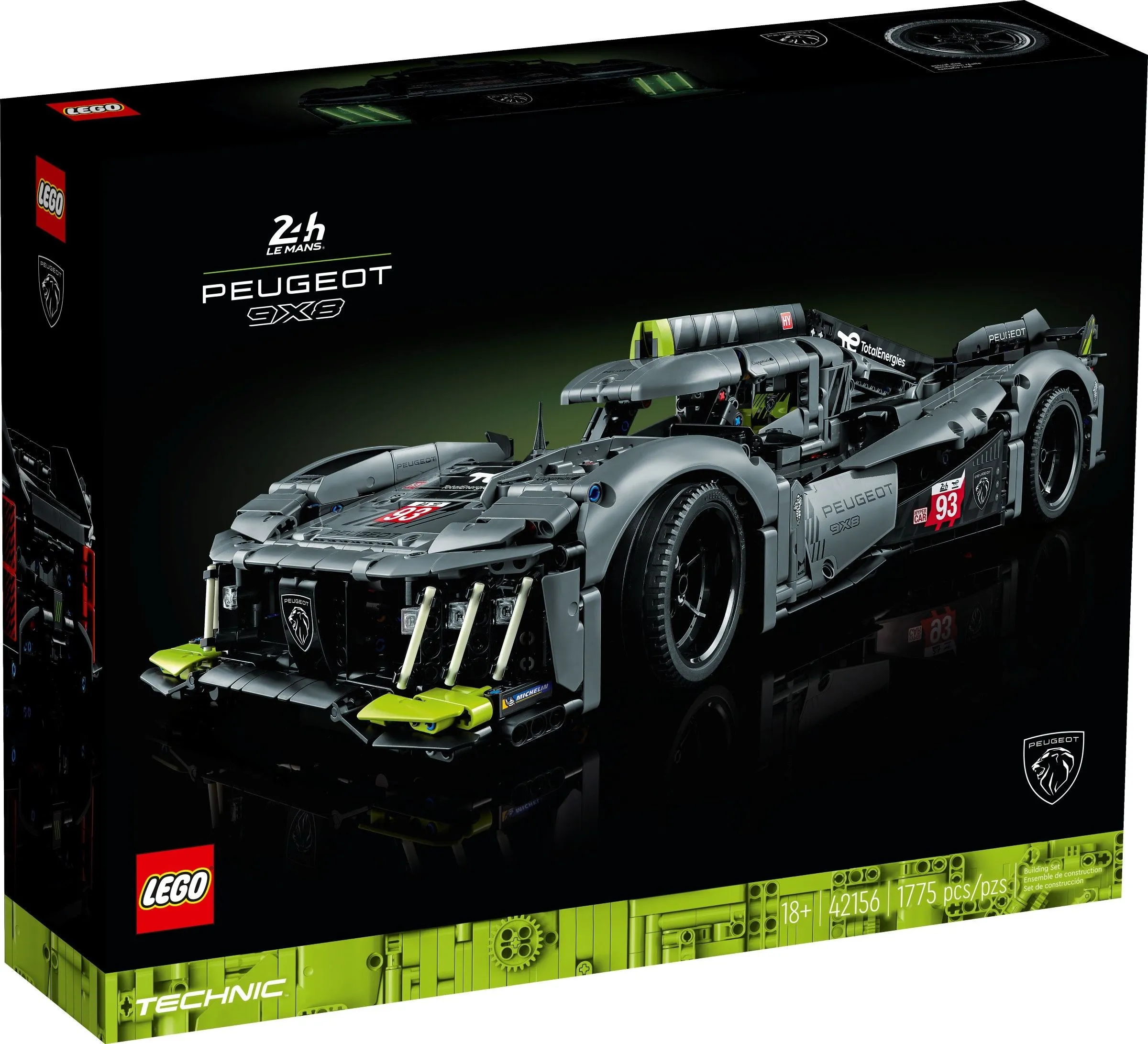 LEGO Technic Peugeot 9×8 24H LeMans Hybrid Hypercar 42156 LEGO Technic Peugeot 9×8 24H LeMans Hybrid Hypercar 42156