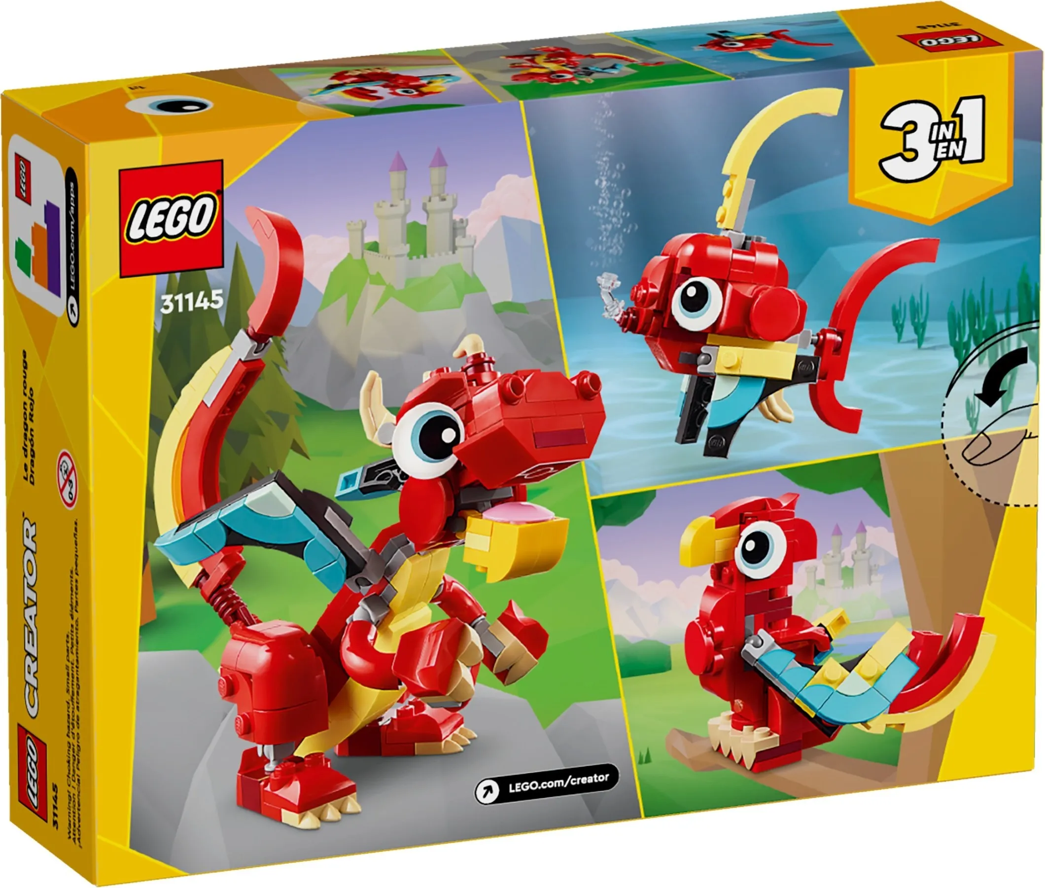 LEGO Creator Rode Draak 31145 LEGO Creator Rode Draak 31145