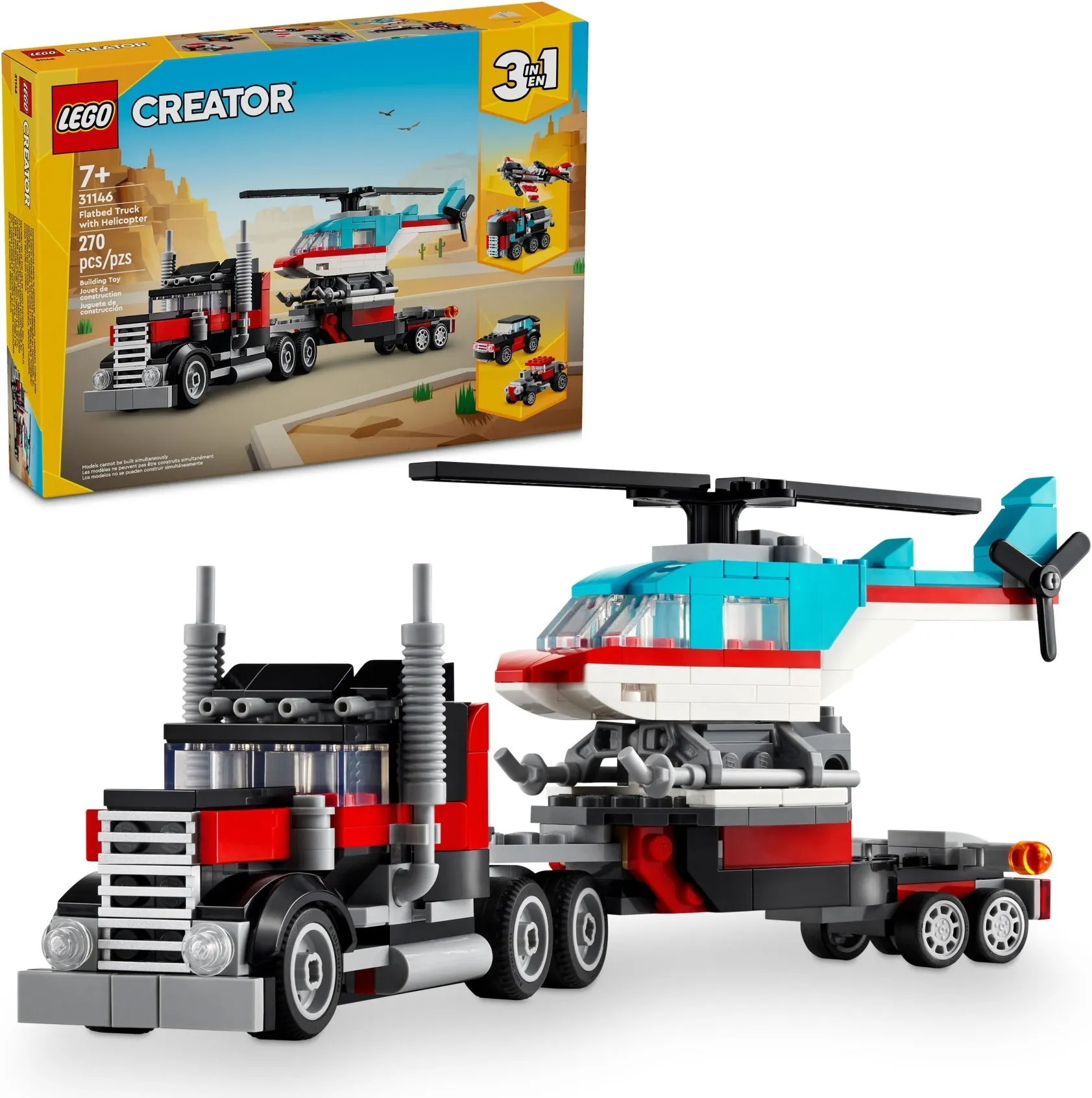 LEGO Creator Truck met helikopter 31146 LEGO Creator Truck met helikopter 31146