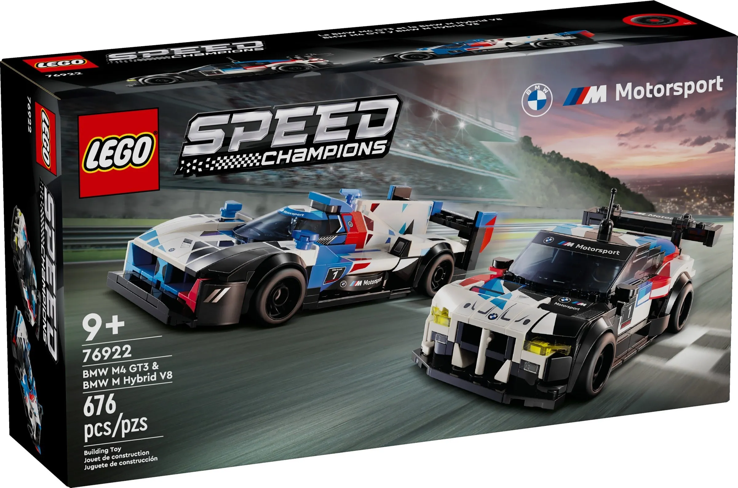 LEGO Speed Champions BMW M4 GT3 & BMW M Hybrid V8 racewagens 76922 LEGO Speed Champions BMW M4 GT3 & BMW M Hybrid V8 racewagens 76922