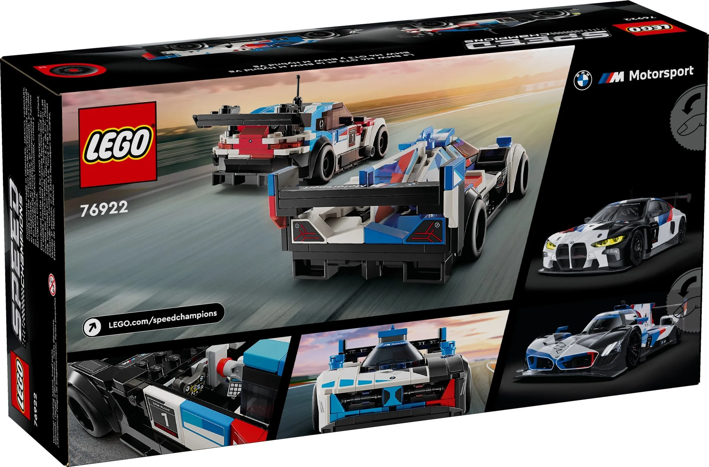 LEGO Speed Champions BMW M4 GT3 & BMW M Hybrid V8 racewagens 76922 LEGO Speed Champions BMW M4 GT3 & BMW M Hybrid V8 racewagens 76922