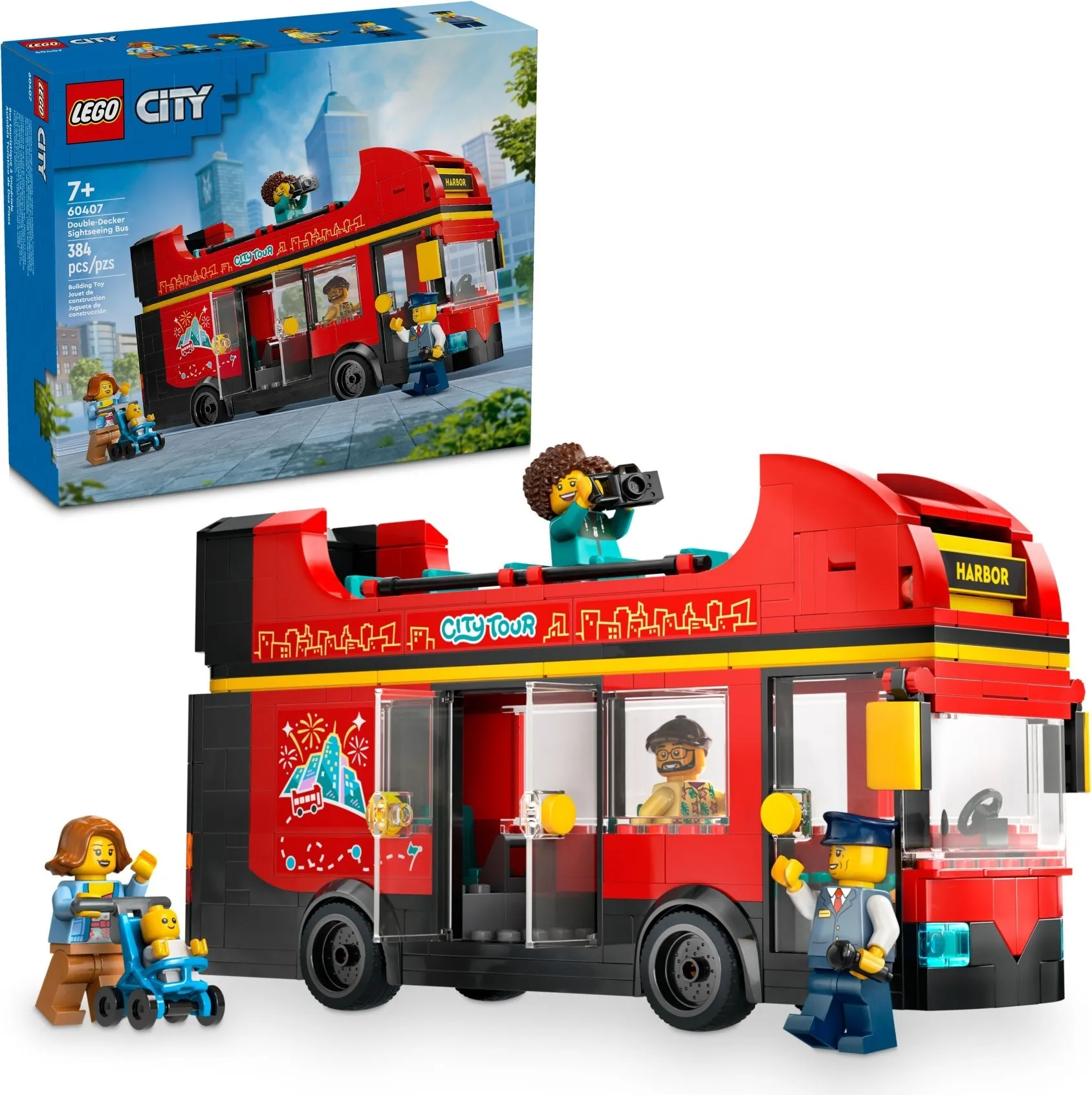 LEGO City Toeristische rode dubbeldekker 60407 LEGO City Toeristische rode dubbeldekker 60407