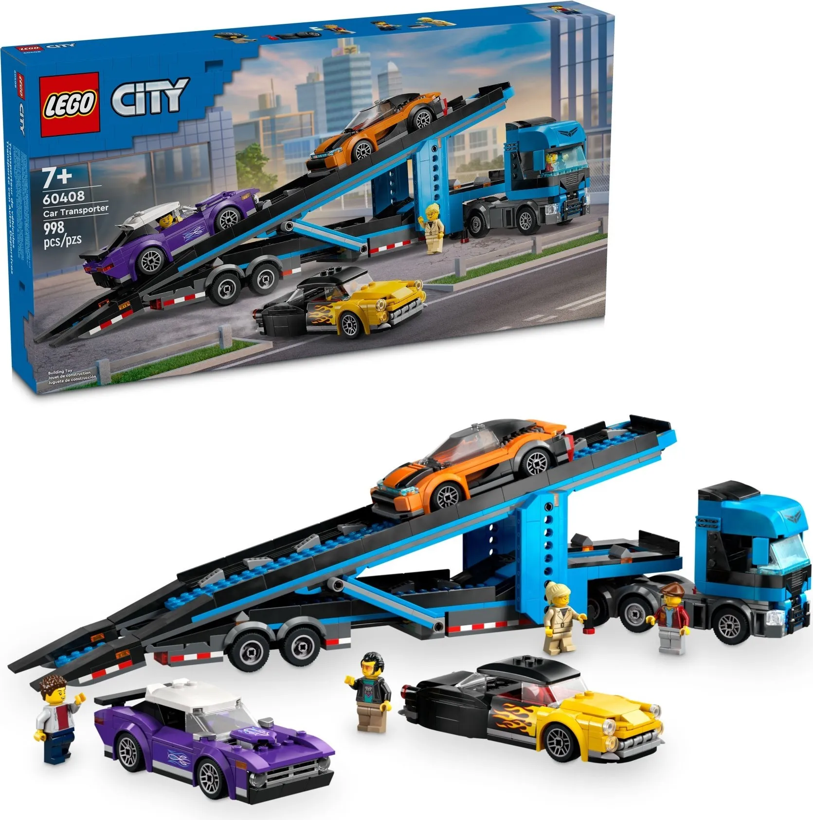 LEGO City Transportvoertuig met sportauto’s 60408 LEGO City Transportvoertuig met sportauto’s 60408