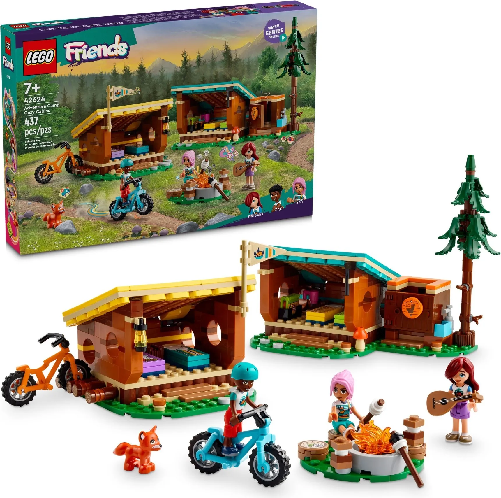 LEGO Friends Avonturenkamp knusse boshutten 42624 LEGO Friends Avonturenkamp knusse boshutten 42624