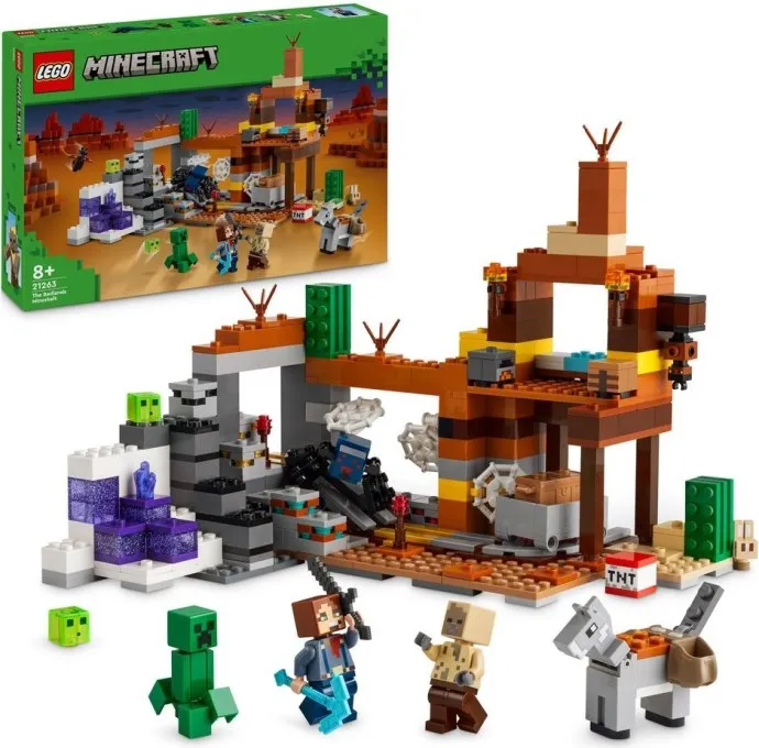 LEGO Minecraft De Woestenijmijnschaft 21263 LEGO Minecraft De Woestenijmijnschaft 21263