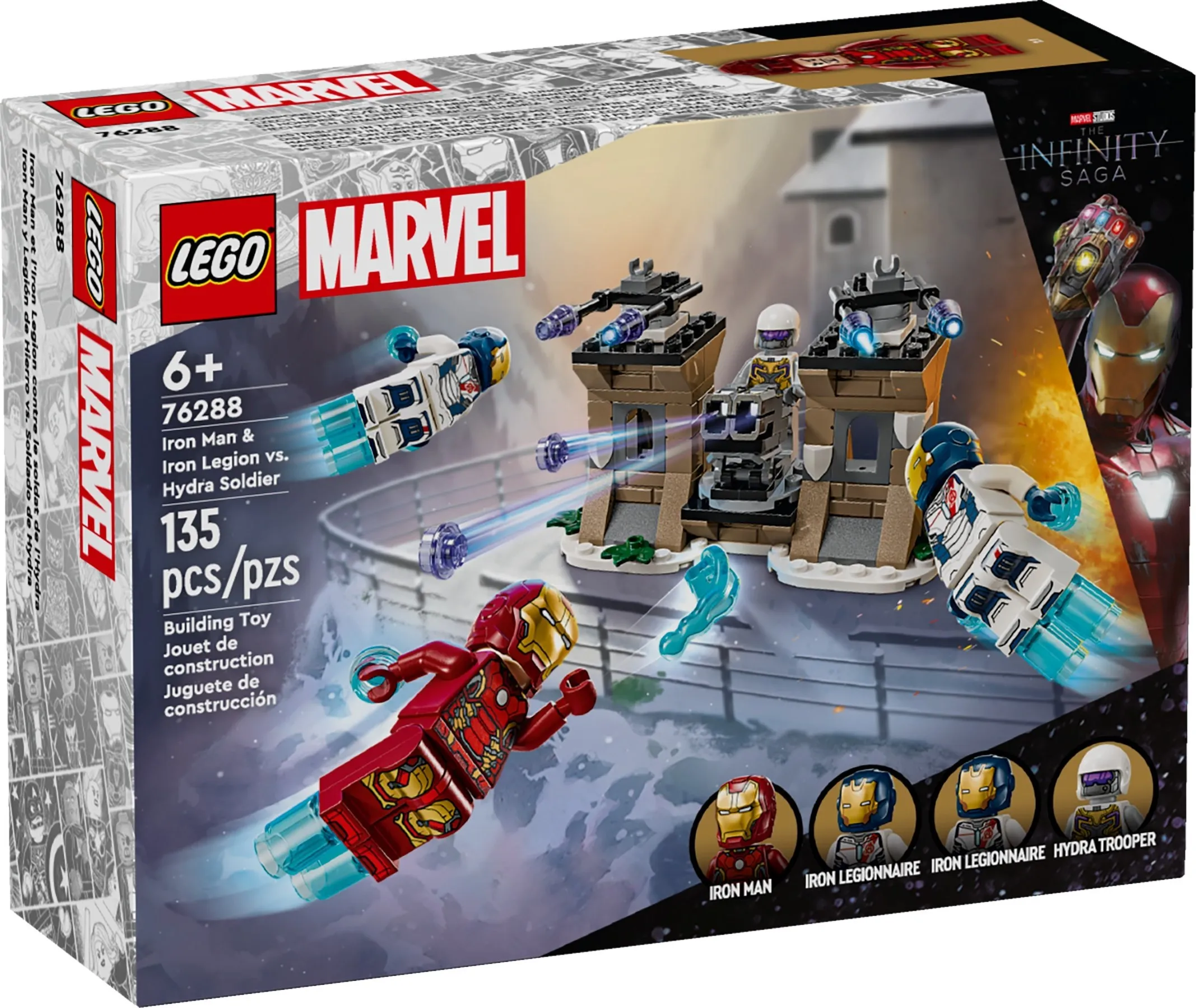 LEGO Marvel Iron Man & Iron Legion vs Hydra soldaat 76288