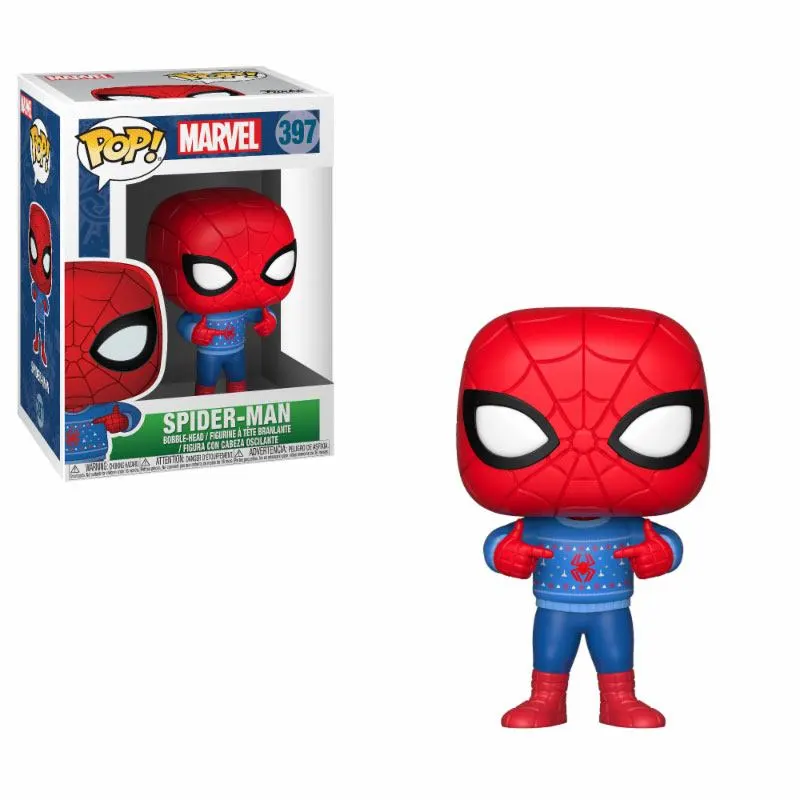 Funko POP 33893 Marvel – Spider-Man in Holiday sweater 397