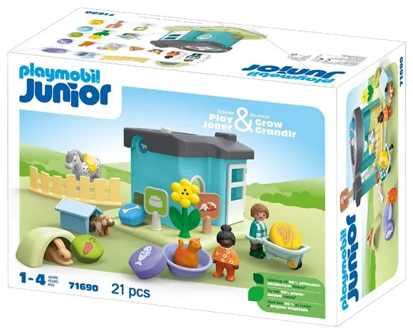 Playmobil Junior 71690 Dierenpension met voerautomaat