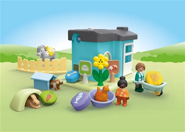 Playmobil Junior 71690 Dierenpension met voerautomaat