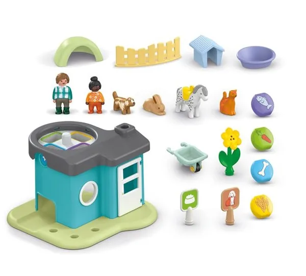 Playmobil Junior 71690 Dierenpension met voerautomaat