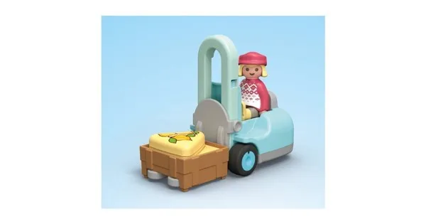 Playmobil Junior 71691 Biologische marktkraam & heftruck