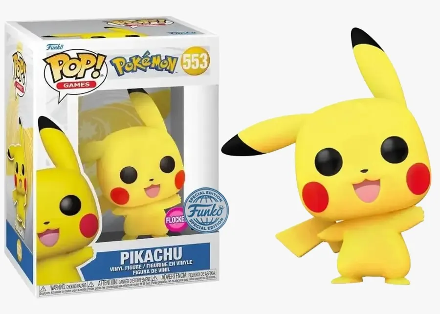 Funko POP 62469 Pokémon – Pikachu Waving Flocked 553