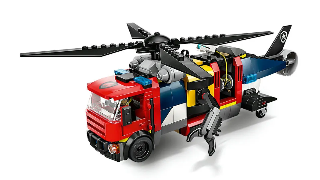 LEGO City Helikopter, brandweerauto en onderzeeër remix 40462