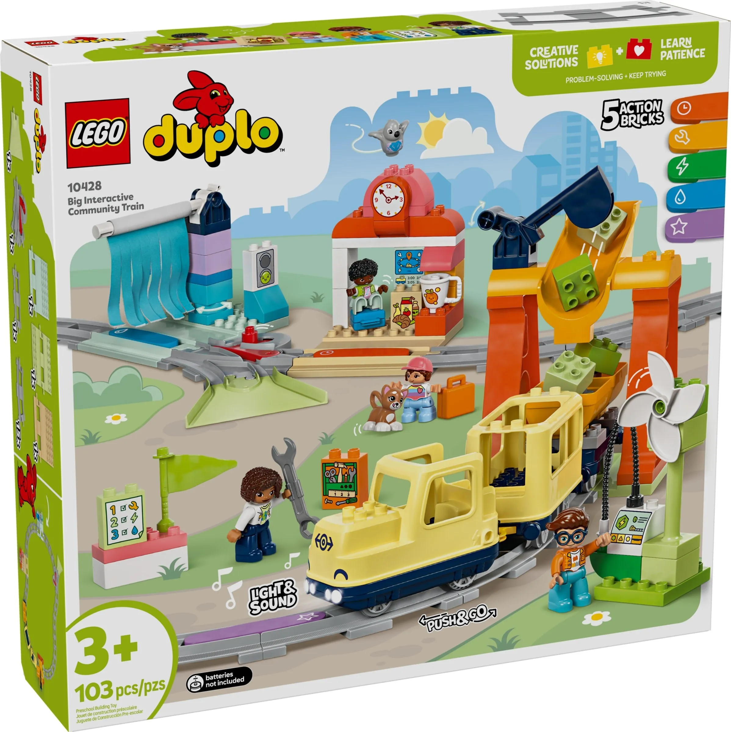 LEGO DUPLO Grote interactieve buurttrein 10428 LEGO DUPLO Grote interactieve buurttrein 10428