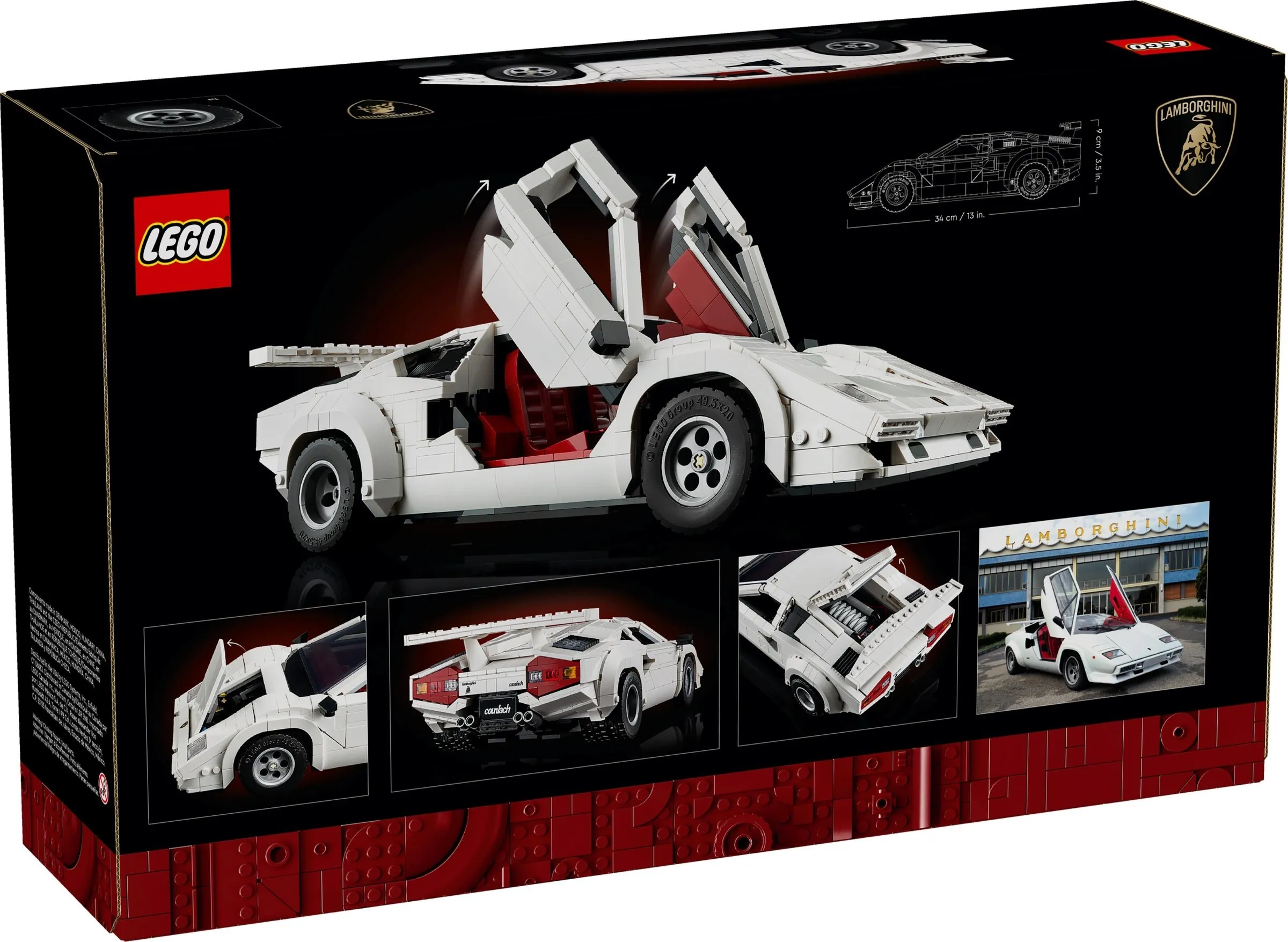 LEGO Icons Lamborghini Countach 5000 Quattrovalvole 10337