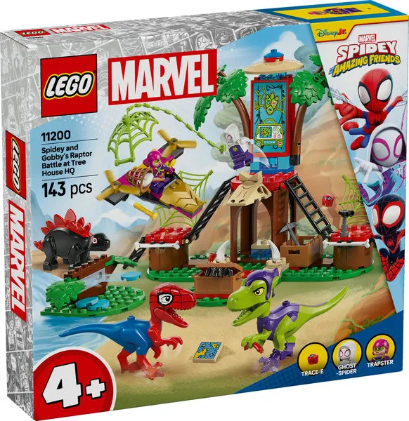 LEGO Marvel Spidey en Gobby’s raptorstrijd bij de boomhut 11200