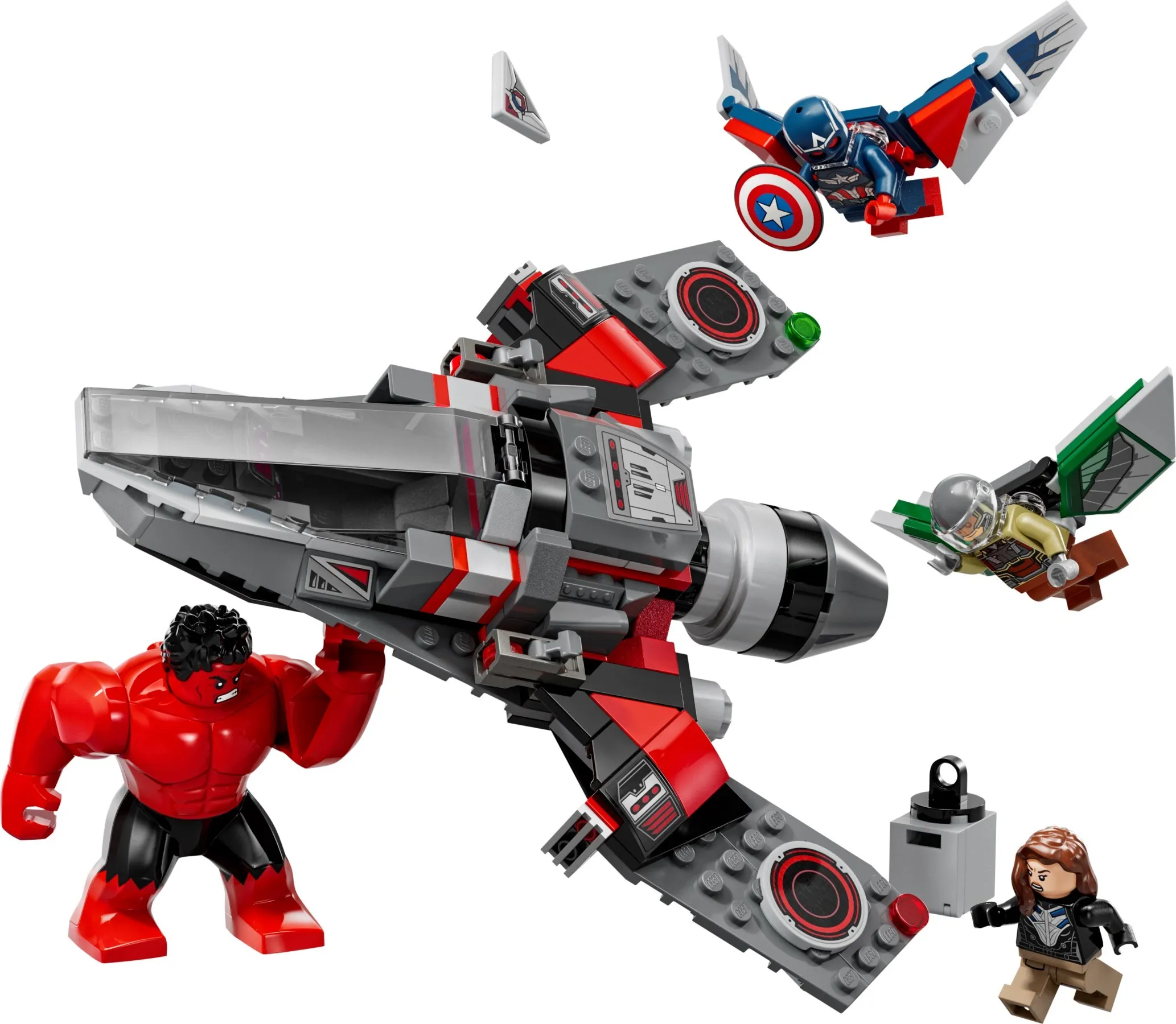 LEGO Marvel Captain America vs. Rode Hulk duel 76292