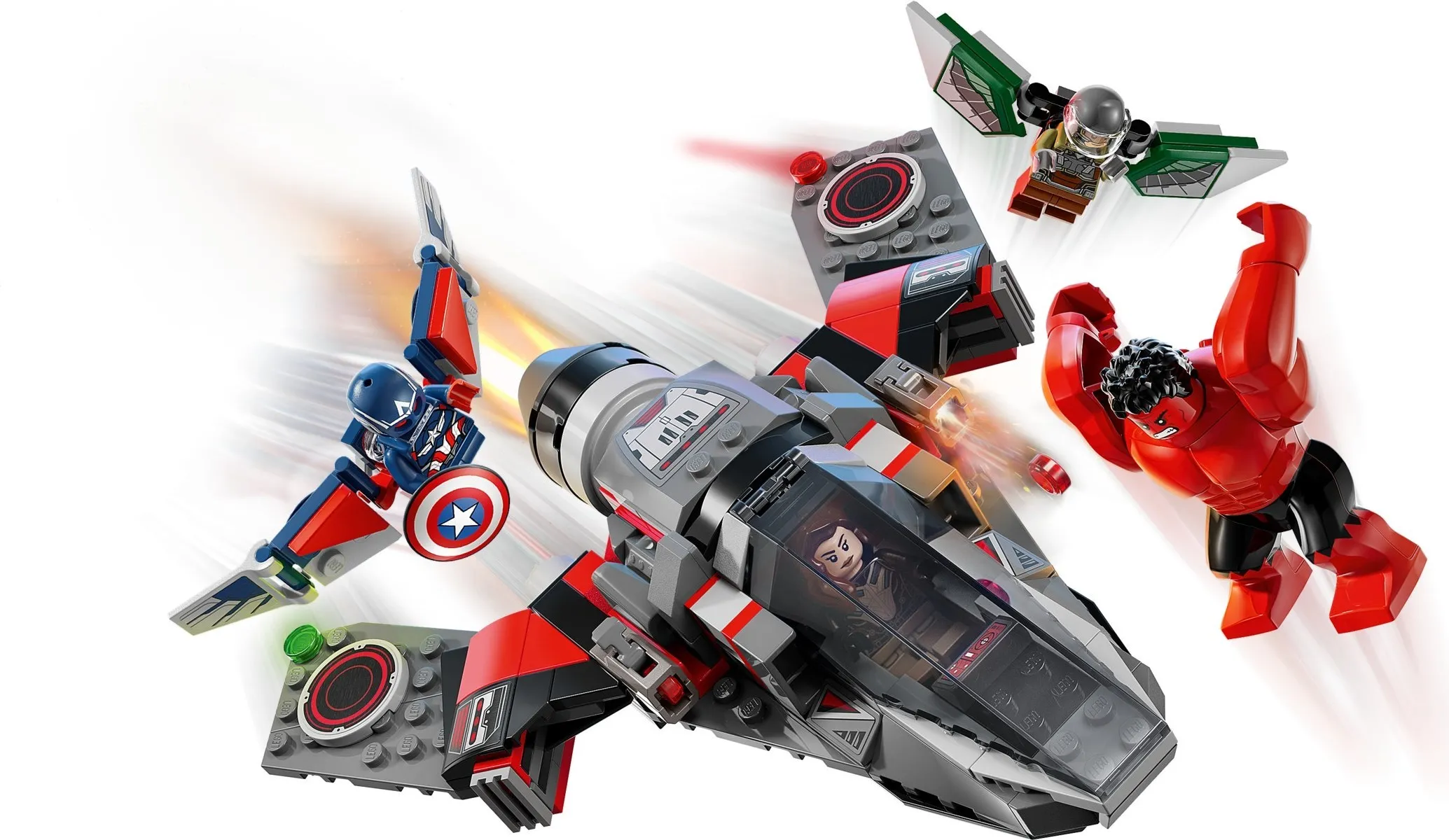 LEGO Marvel Captain America vs. Rode Hulk duel 76292