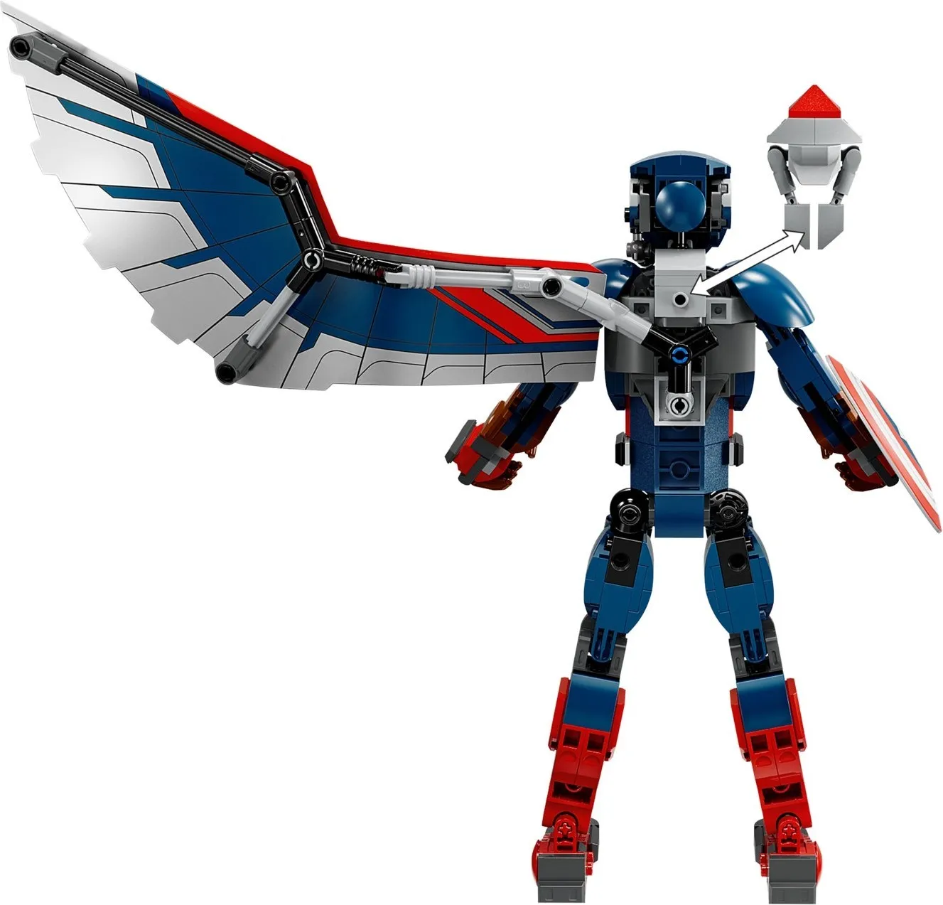LEGO Marvel Nieuwe Captain America bouwfiguur 76296