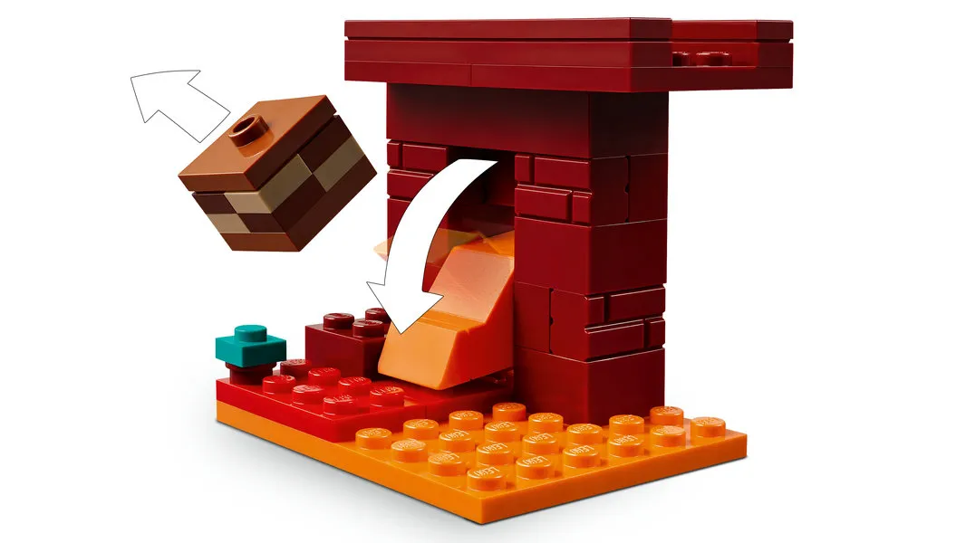 LEGO Minecraft De lavastrijd in de Nether 21266 LEGO Minecraft De lavastrijd in de Nether 21266