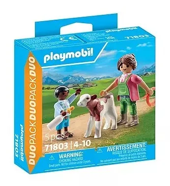 Playmobil Duopack Boer met kalf 71803