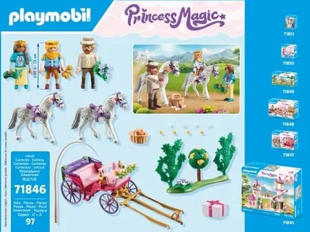 Playmobil Princess Magic Koetsrit met prins en prinses 71846