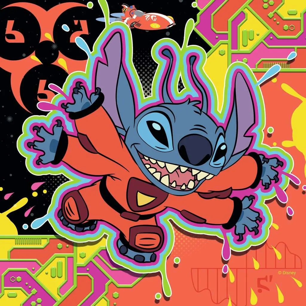 Disney Puzzel – Stitch play all day 3 in 1 – 49 stukjes