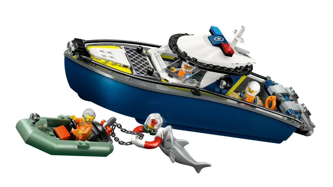 LEGO City Achtervolging met politieboot 60456