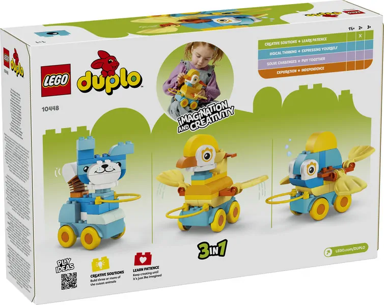 LEGO DUPLO 3-in-1 dieren op wielen 10448