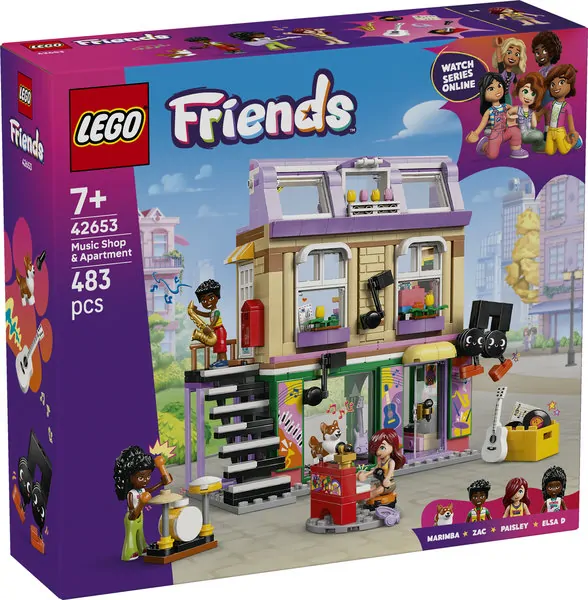 LEGO Friends Muziekwinkel en appartement 42653