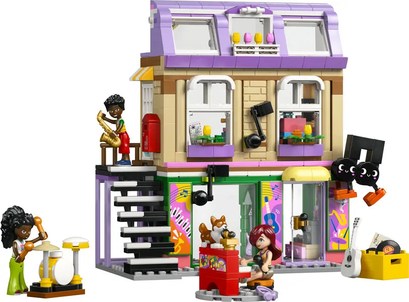 LEGO Friends Muziekwinkel en appartement 42653 LEGO Friends Muziekwinkel en appartement 42653