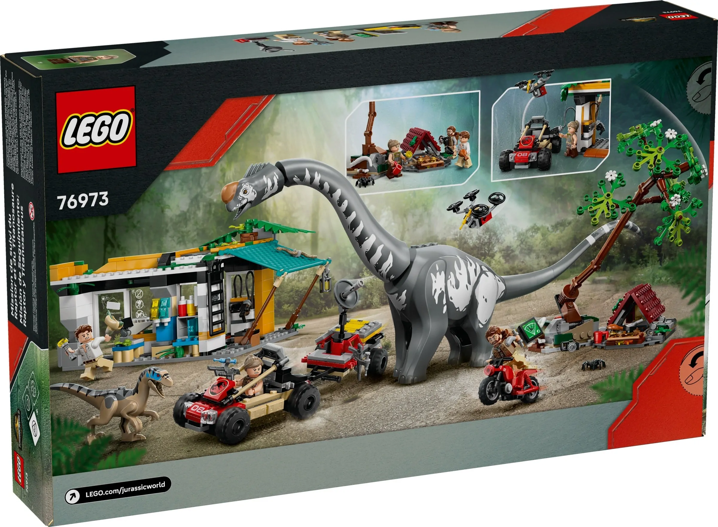 LEGO Jurassic Raptor en Titanosaurus opsporingsmissie 76973 LEGO Jurassic Raptor en Titanosaurus opsporingsmissie 76973