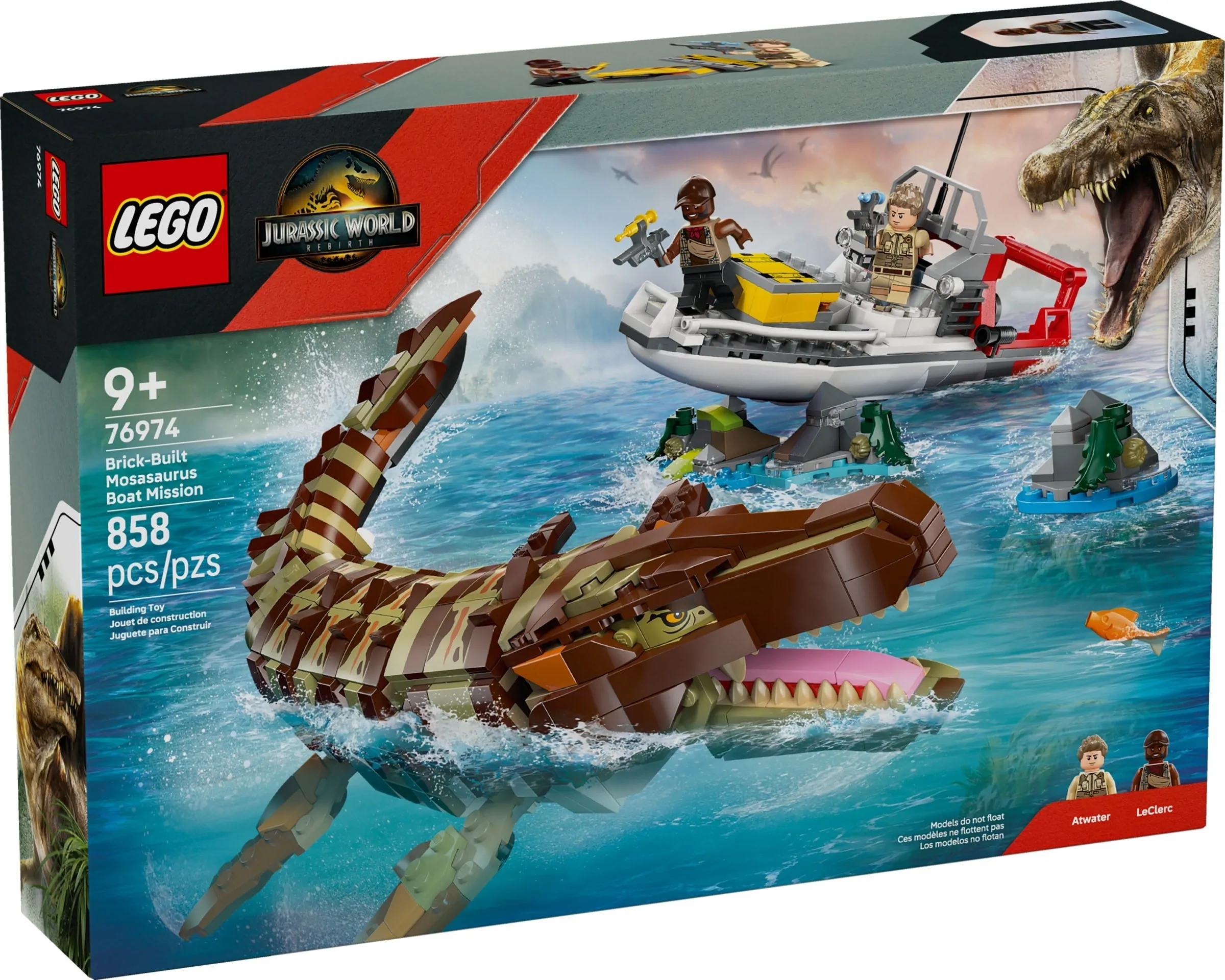 LEGO Jurassic World Bouwbare Mosasaurus bootmissie 76974