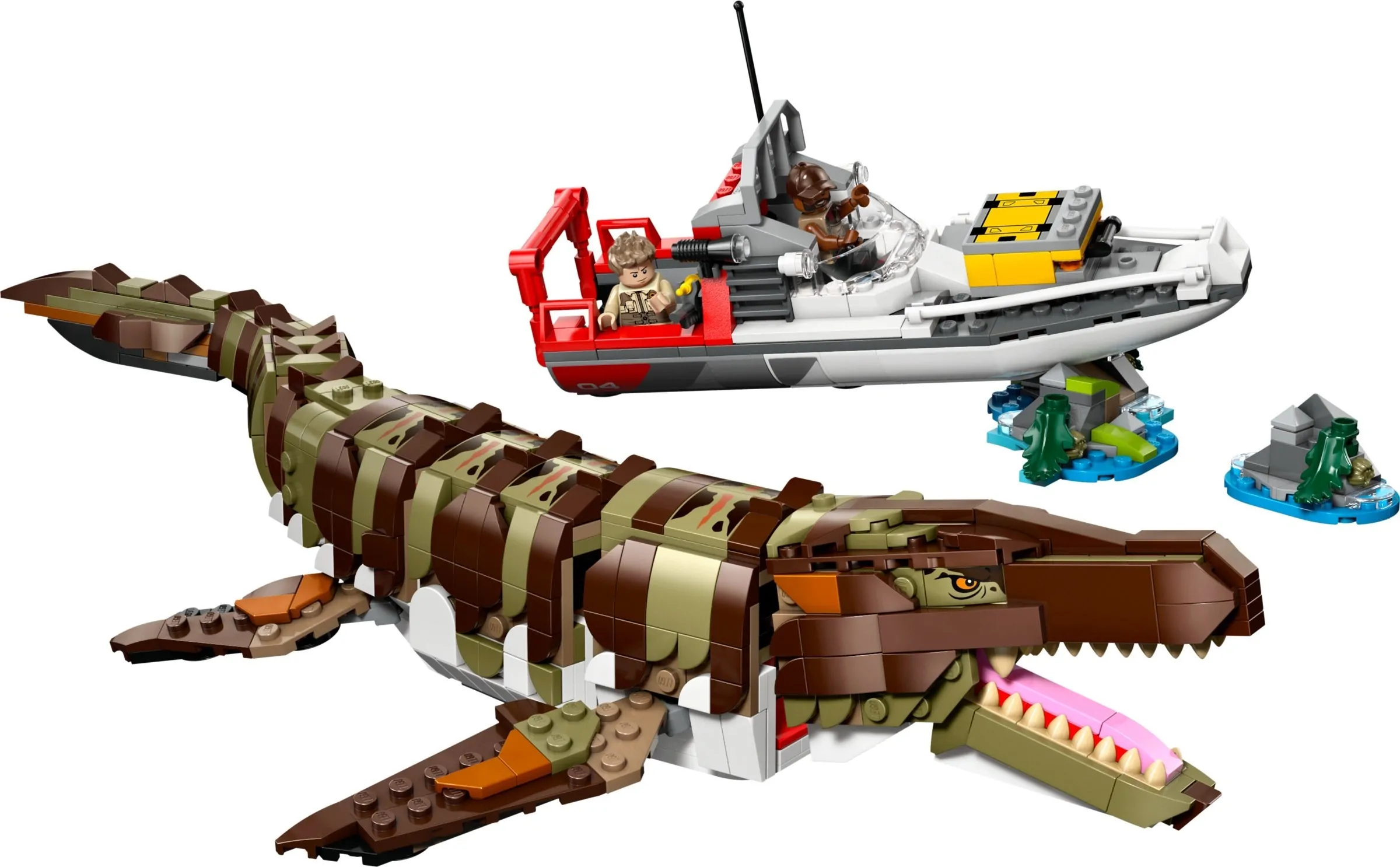 LEGO Jurassic World Bouwbare Mosasaurus bootmissie 76974 LEGO Jurassic World Bouwbare Mosasaurus bootmissie 76974
