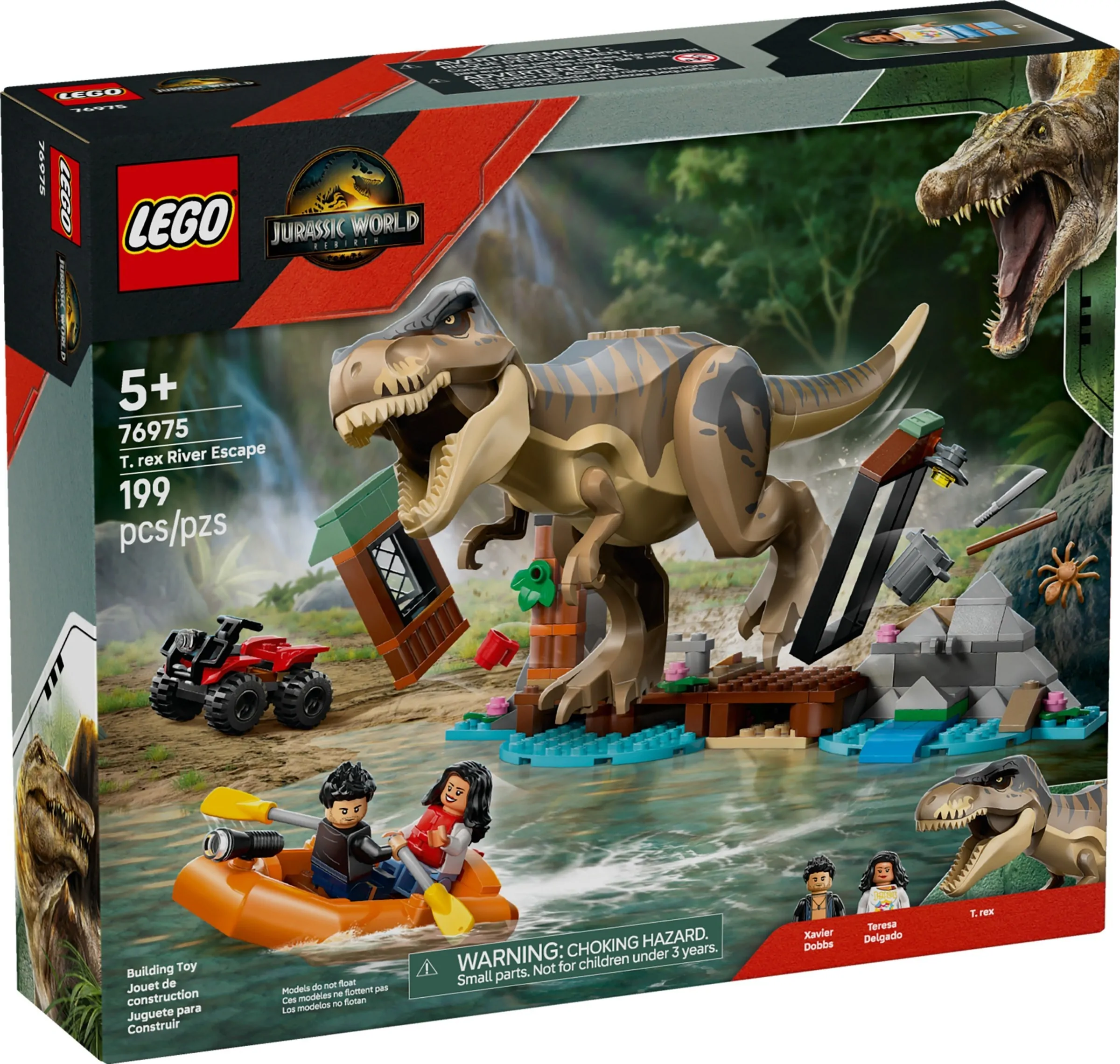 LEGO Jurassic World T-Rex rivierontsnapping 76975