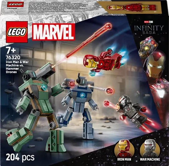 LEGO Marvel – Iron Man & War Machine vs Hammer Drones 76320