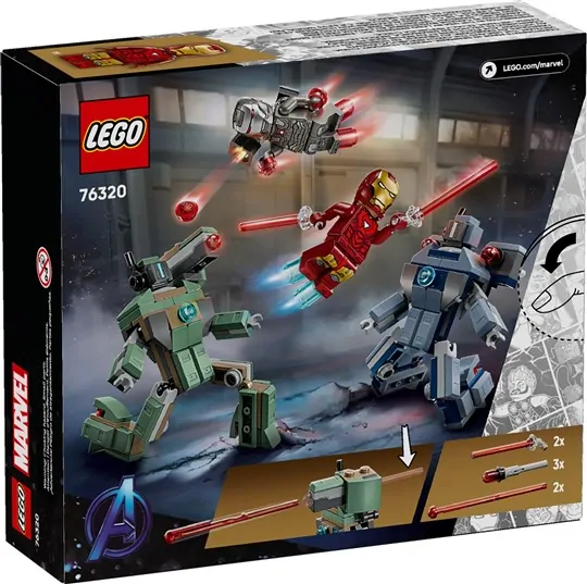 LEGO Marvel – Iron Man & War Machine vs Hammer Drones 76320