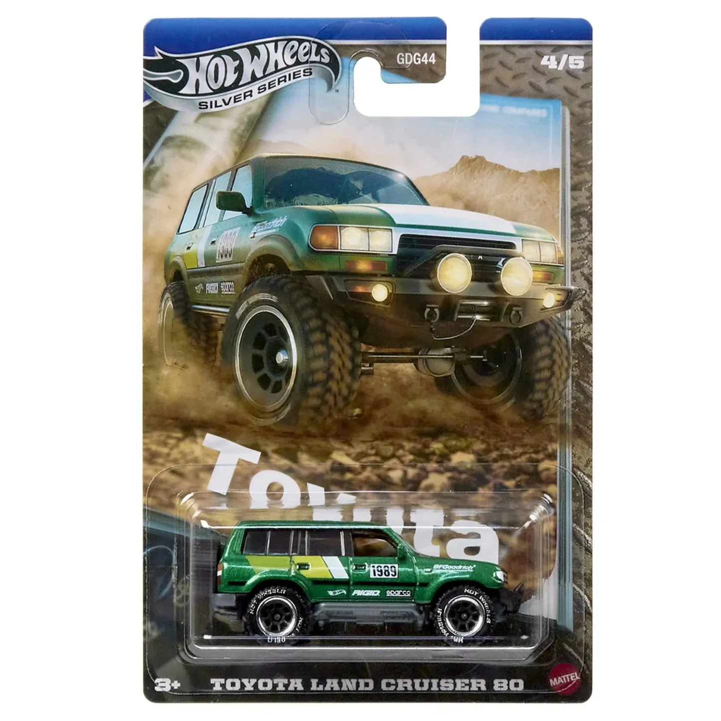 Hot Wheels JCB74 Silver Series – Toyota Land Cruiser 80
