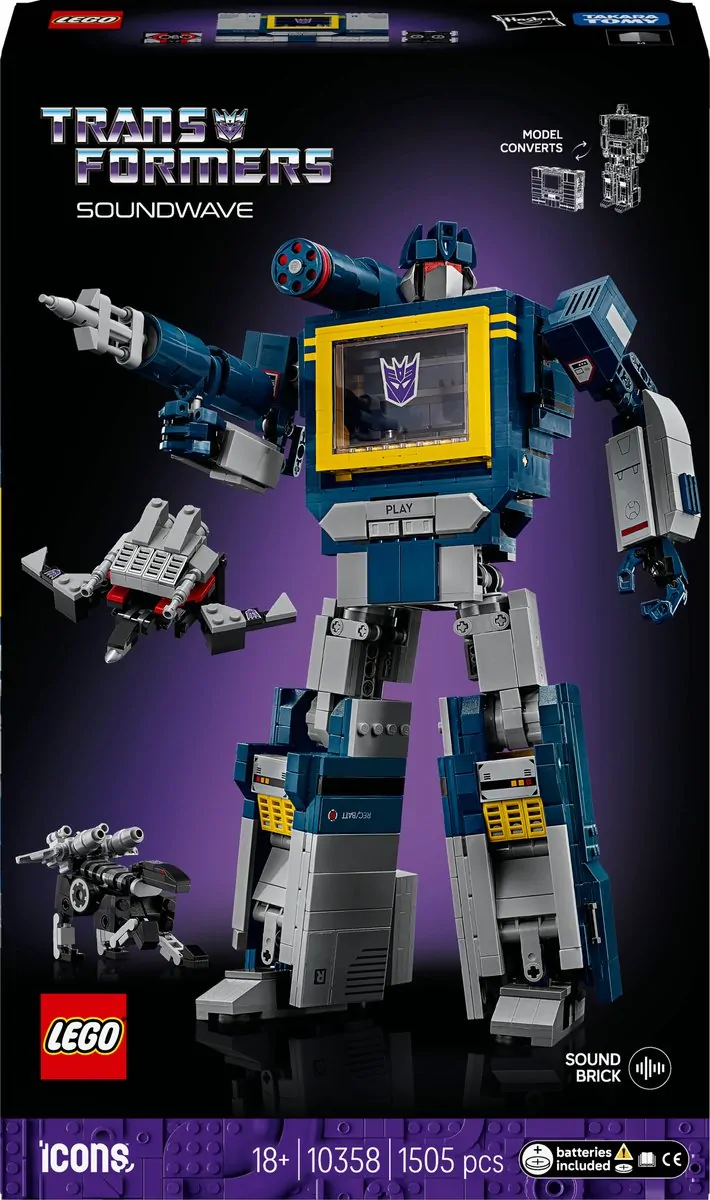 LEGO Icons Transformers: Soundwave 10358